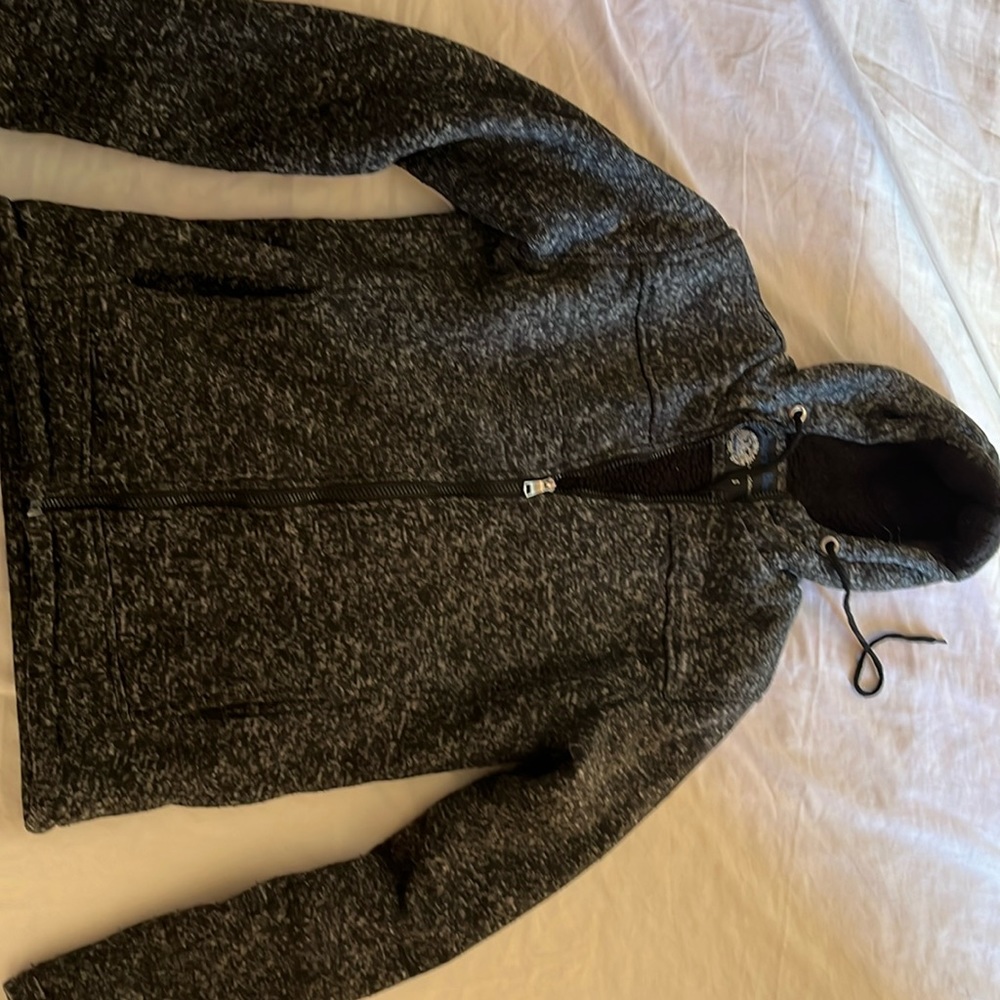 Grey zip up hoodie